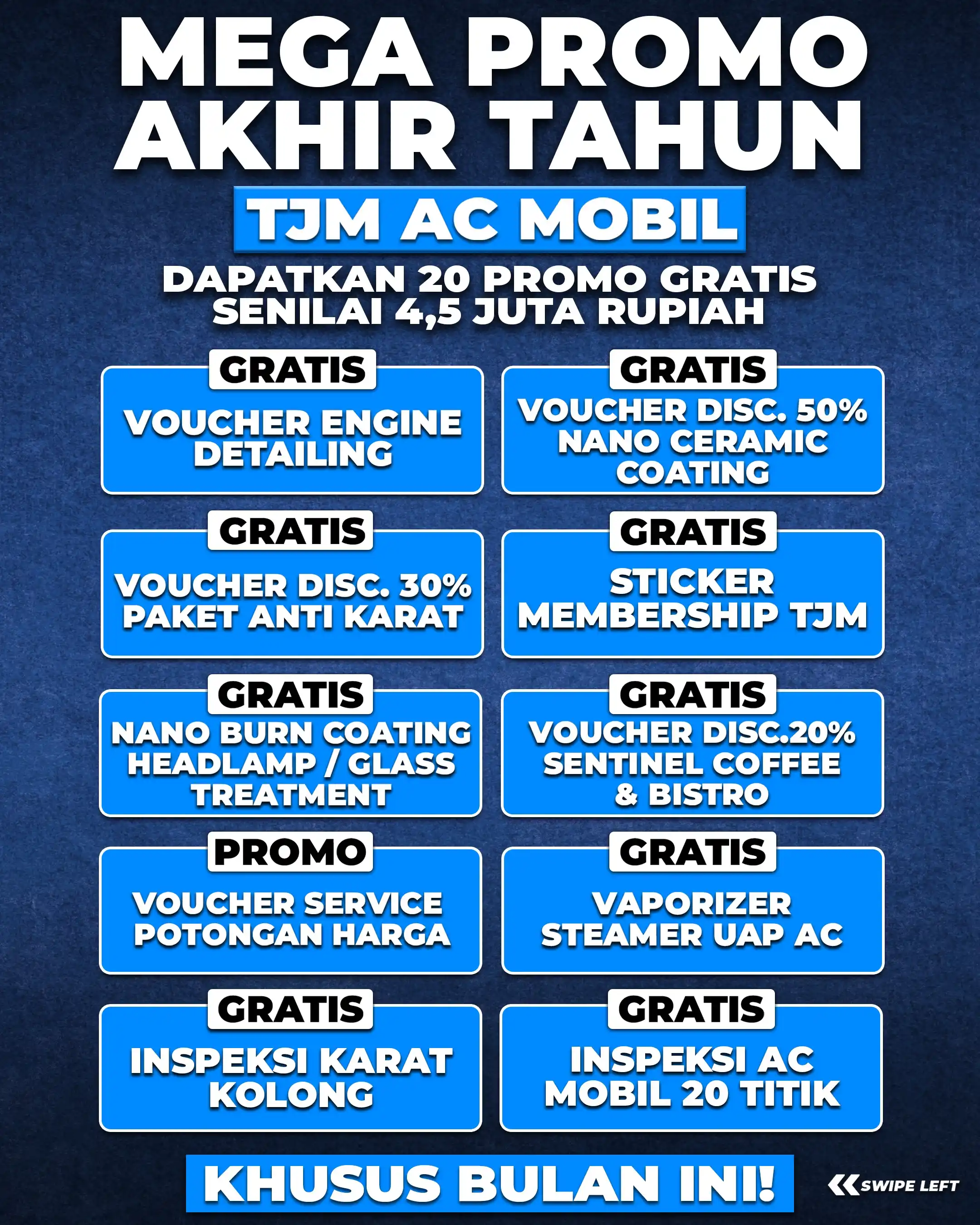MEGA PROMO AKHIR TAHUN - TJM AC MOBIL