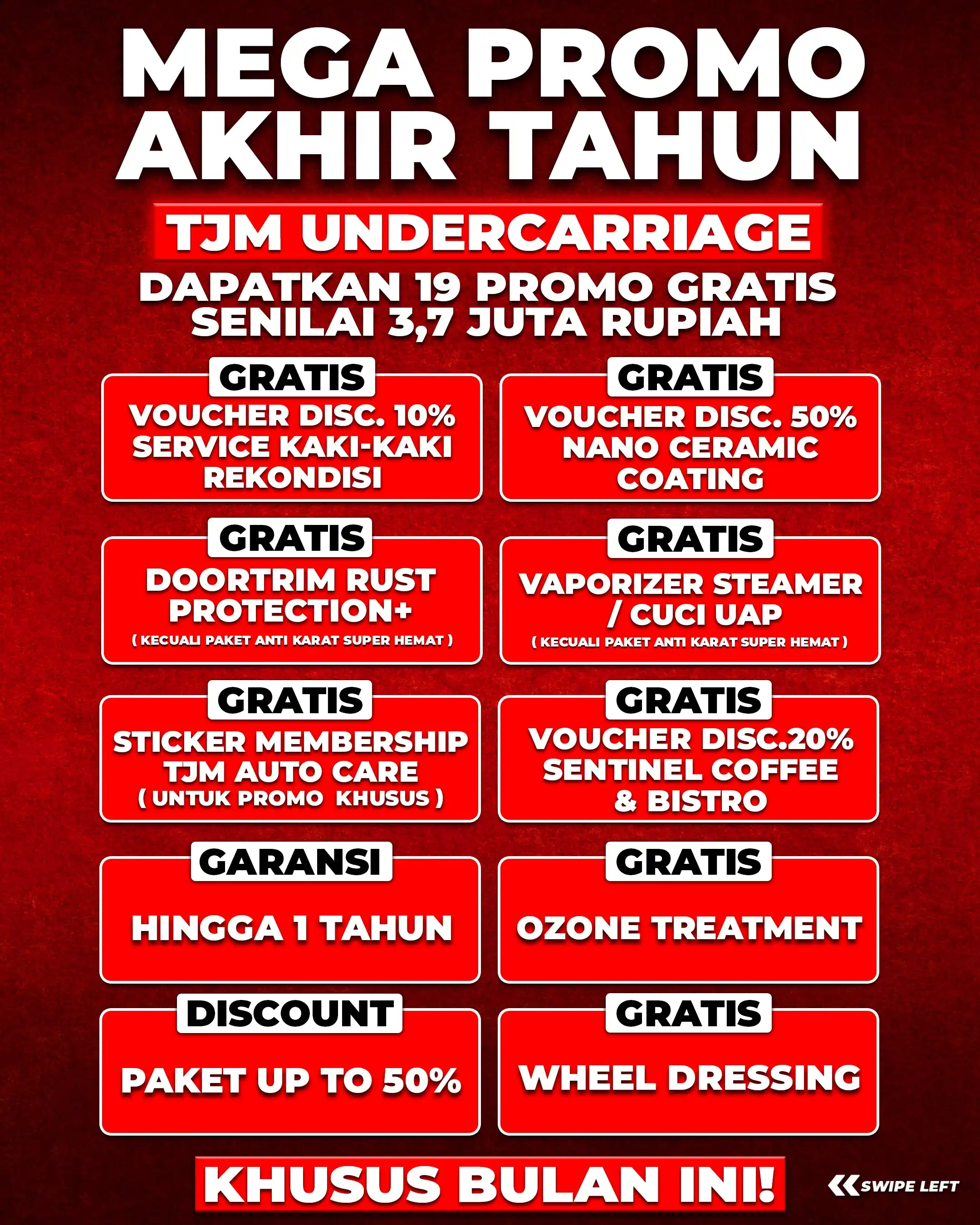 MEGA PROMO AKHIR TAHUN - TJM UNDERCARRIAGE